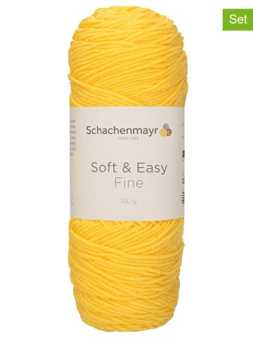 Schachenmayr since 1822 10er-Set: Kunstfasergarne "Soft & Easy" in Gelb - 10x 100 g