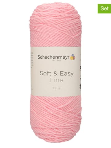 Schachenmayr since 1822 10er-Set: Kunstfasergarne "Soft & Easy" in Rosa - 10x 100 g