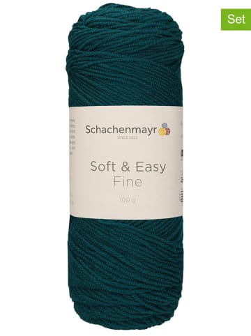 Schachenmayr since 1822 10er-Set: Kunstfasergarne "Soft & Easy" in Blau/ Grün - 10x 100 g