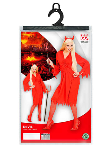 Widmann 3tlg. Kostüm "TEUFELIN" in Rot