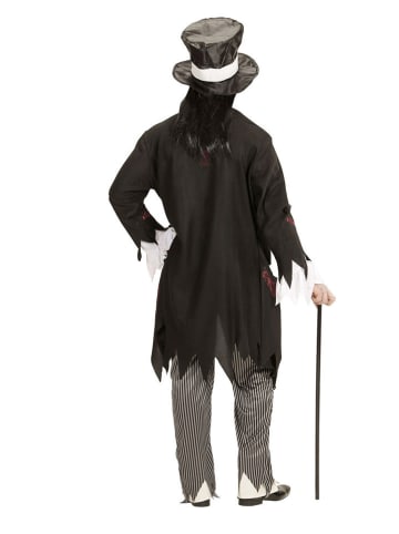 Widmann 4-częściowy kostium "ZOMBIE GROOM" w kolorze czarnym