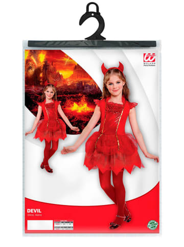 Widmann 2-delig kostuum "DUIVELTJE" rood