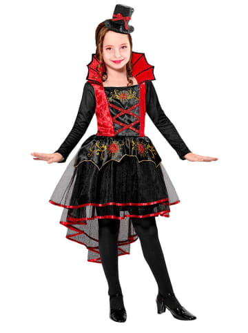Widmann 2-delig kostuum "VAMPIER" rood/zwart