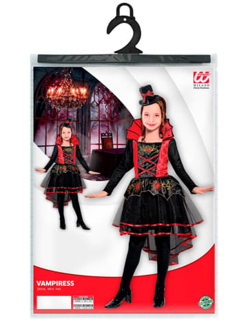 Widmann 2-delig kostuum "VAMPIER" rood/zwart