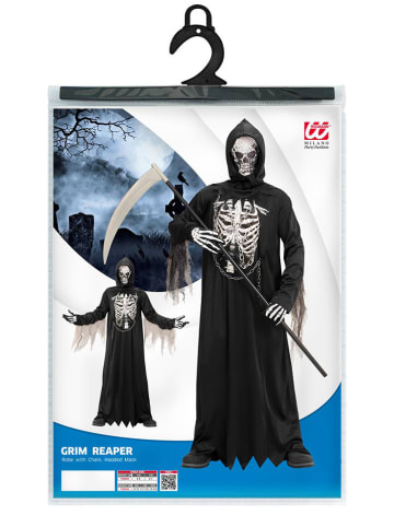 Widmann 2-częściowy kostium "Grim reaper" w kolorze czarnym