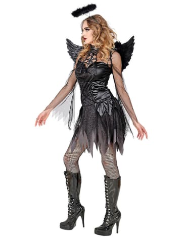 Widmann 3-delig kostuum "DARK ANGEL" zwart