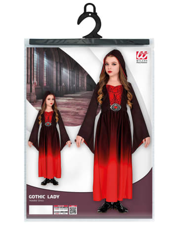 Widmann Sukienka kostiumowa "GOTHIC GIRL" w kolorze czarno-czerwonym