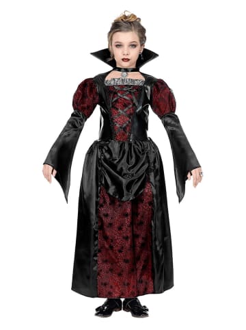 Carnival Party Sukienka kostiumowa "Vampirin" w kolorze czarno-czerwonym