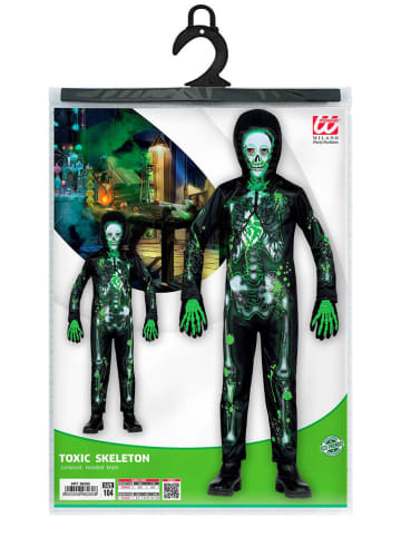 Widmann 2-częściowy kostium "VERSEUCHTES SKELETT" w kolorze czarno-zielonym