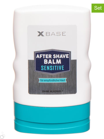 X BASE 2-delige set: aftershave-lotions "Sensitive", elk 100 ml