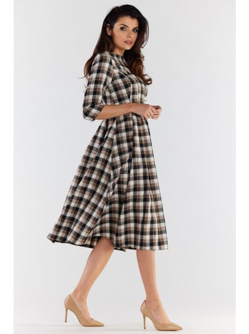 Awama Kleid in Braun/ Schwarz