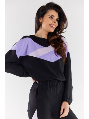 Awama Hoodie zwart/lila