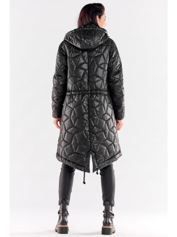 Awama Steppmantel in Schwarz