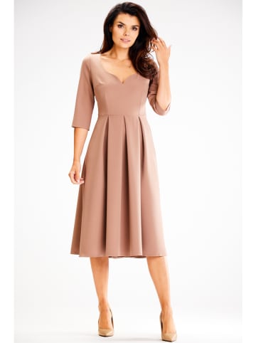 Awama Kleid in Beige