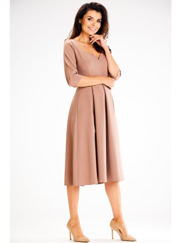 Awama Kleid in Beige