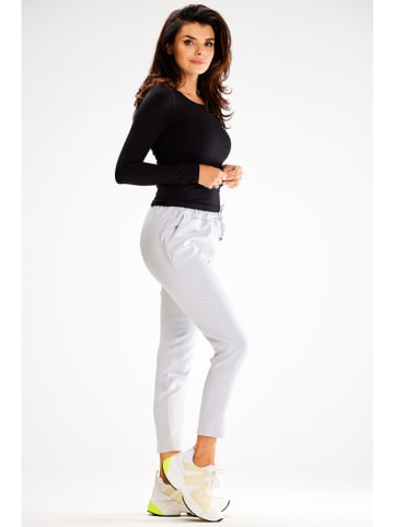 Awama Broek lichtgrijs