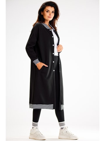Awama Sweatmantel zwart