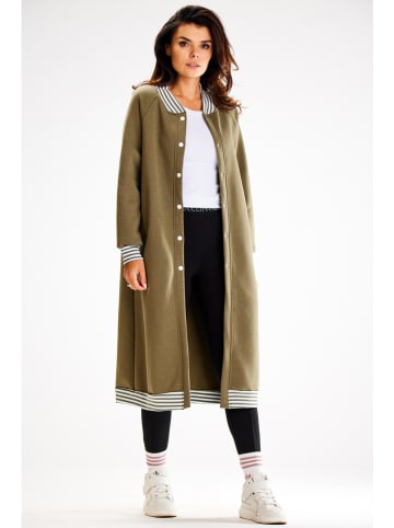 Awama Sweatmantel in Khaki