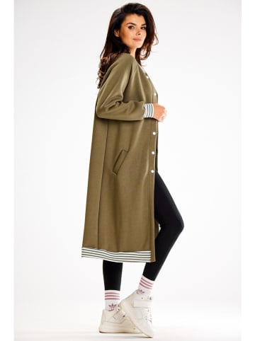 Awama Sweatmantel in Khaki