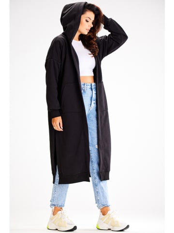 Awama Sweatmantel zwart