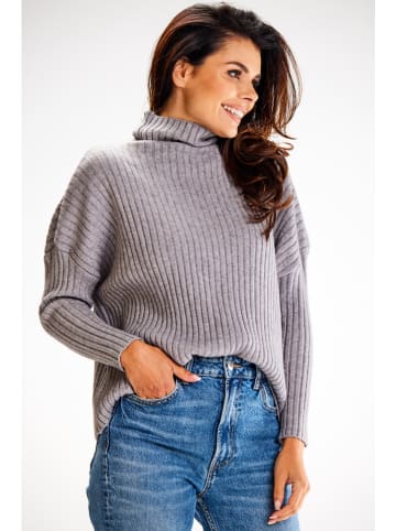 Awama Rollkragenpullover in Grau
