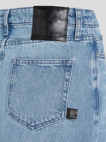 Karl Lagerfeld Spódnica dżinsowa w kolorze błękitnym