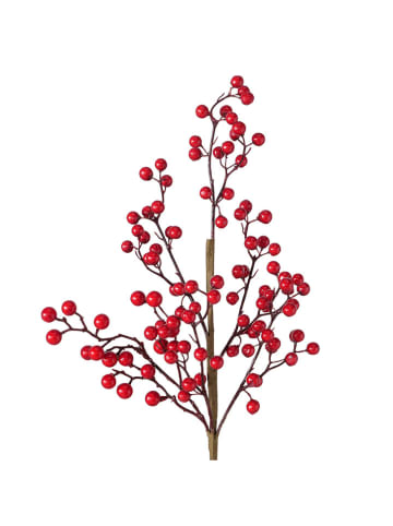 Boltze Gałązka dekoracyjna w kolorze czerwonym - 28 x 66 x 8 cm