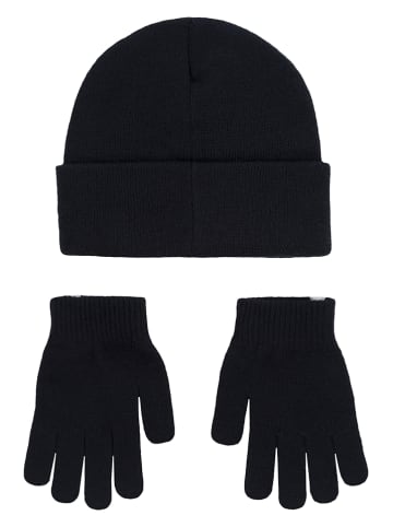 Converse 2tlg. Set: Beanie und Handschuhe "Cold Weather" in Schwarz