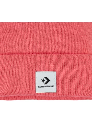 Converse 2-delige set: beanie & handschoenen "Cold Weather" koraalrood