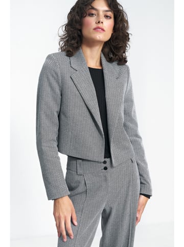 Nife Blazer in Schwarz/ Weiß