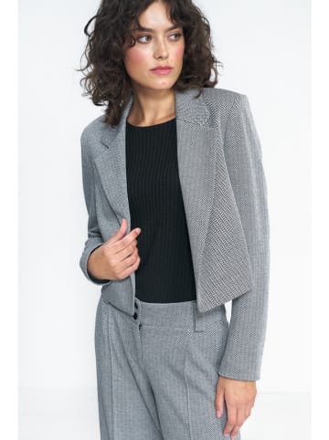 Nife Blazer in Schwarz/ Weiß