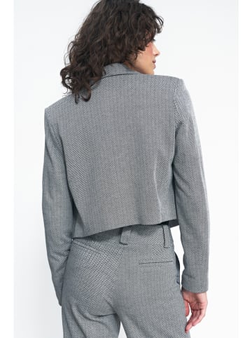 Nife Blazer in Schwarz/ Weiß
