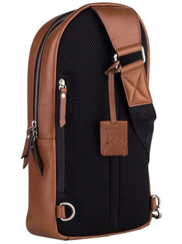 Burkely Leren schoudertas "Suburb Seth" cognac - (B)35 x (H)21 x (D)7 cm