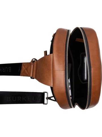 Burkely Leren schoudertas "Suburb Seth" cognac - (B)35 x (H)21 x (D)7 cm