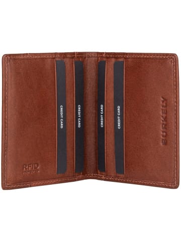 Burkely Leder-Kartenetui "Suburb Seth" in Braun - (B)10,5 x (H)10 x (T)1 cm