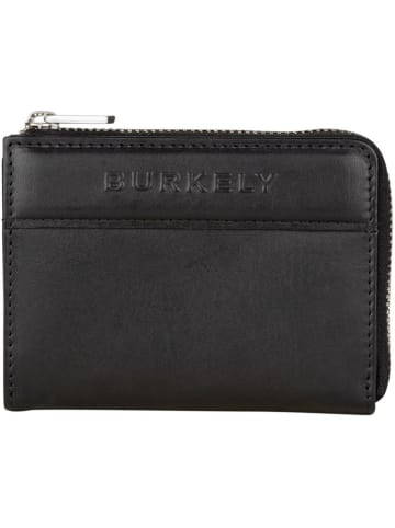 Burkely Leder-Geldbörse "Suburb Seth" in Schwarz - (B)11 x (H)8 x (T)2 cm