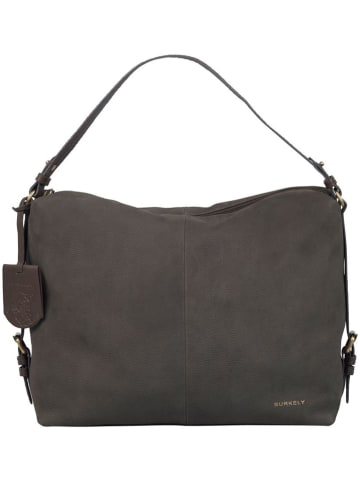 Burkely Leder-Schultertasche "Soul Sem" in Braun - (B)34 x (H)26 x (T)12 cm