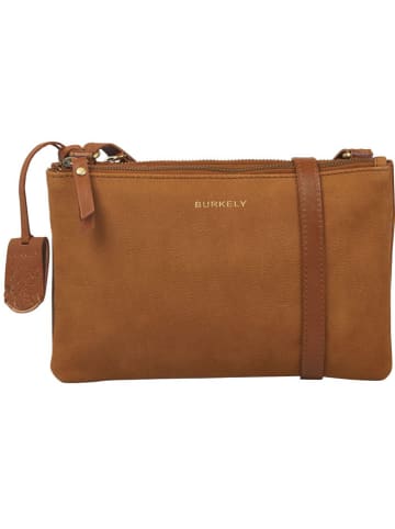 Burkely Leder-Umhängetasche "Soul Sem" in Cognac - (B)25 x (H)15 x (T)3 cm