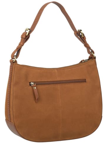Burkely Leren schoudertas "Soul Sem" cognac - (B)32 x (H)24 x (D)9 cm