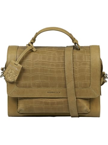 Burkely Skórzana torebka "Icon Ivy" w kolorze khaki - 19,5 x 25 x 11 cm