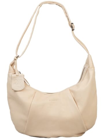 Burkely Leder-Schultertasche "Just Jolie" in Beige - (B)45 x (H)28 x (T)9 cm