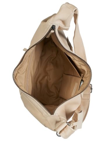 Burkely Leder-Schultertasche "Just Jolie" in Beige - (B)45 x (H)28 x (T)9 cm