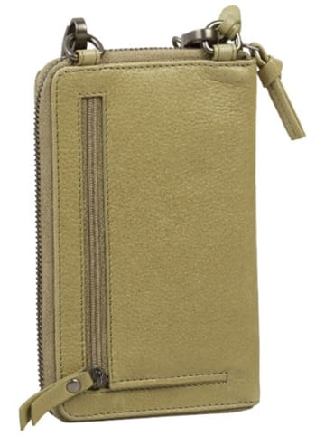 Burkely Leren smartphonetas "Just Jolie" groen - (B)10 x (H)17 x (D)4 cm
