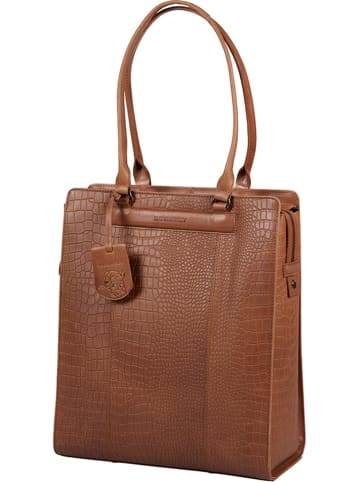 Burkely Leren handtas "Casual Carly" cognac - (B)33,5 x (H)39 x (D)12 cm