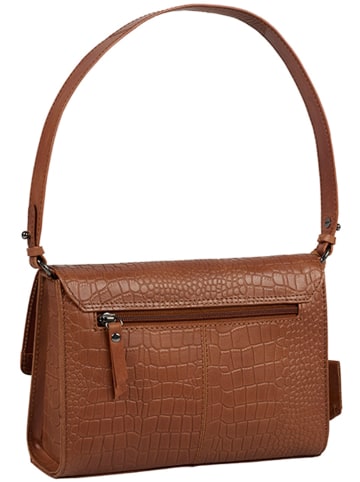 Burkely Leren schoudertas "Casual Carly" cognac - (B)24 x (H)17 x (D)5 cm