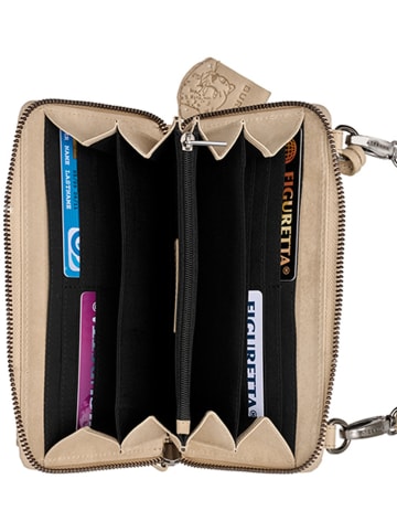 Burkely Leder-Handytasche "Casual Carly" in Beige - (B)20 x (H)11 x (T)3 cm