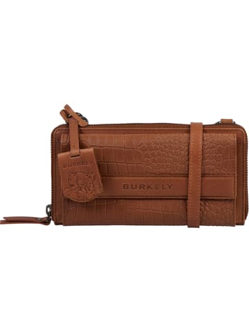 Burkely Leder-Handytasche "Casual Carly" in Cognac - (B)20 x (H)11 x (T)3 cm