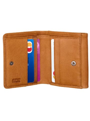 Burkely Leder-Geldbörse "Just Jolie" in Cognac - (B)11 x (H)10 x (T)3 cm