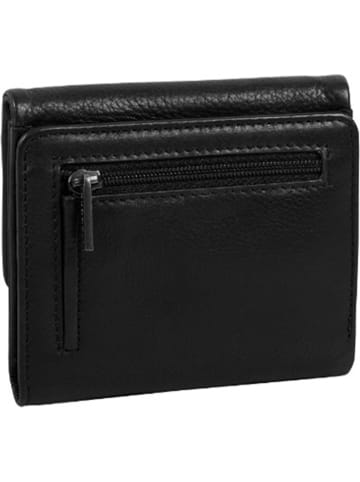 Burkely Leren portemonnee "Justg Jolie" zwart - (B)11 x (H)10 x (D)3 cm