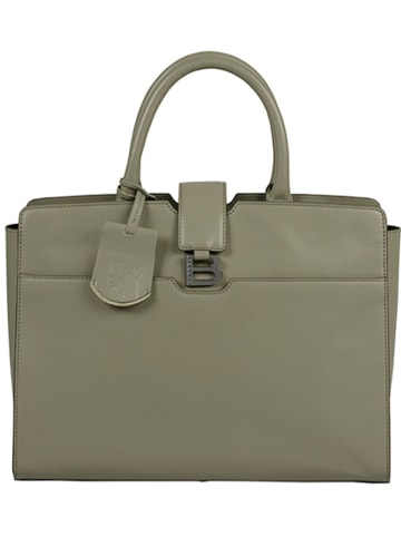 Burkely Leder-Henkeltasche "Modest Meghan" in Hellgrün - (B)36,5 x (H)23 x (T)10 cm